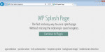 WordPress Splash Page